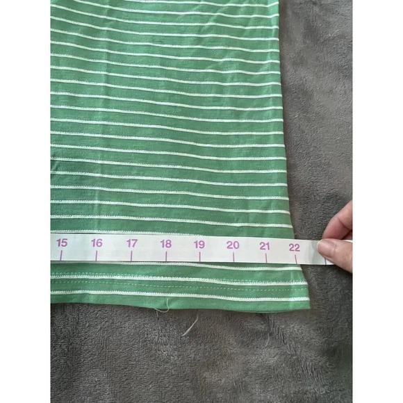 NWT Marine Layer Lydia Textured Stripe Tank Jade Sheen Size Extra Large Bohemian - Picture 4 of 8